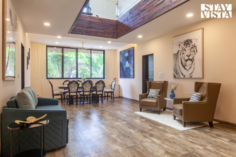 Separate living room 3, StayVista at Firefly Mountain Retreat, Raigarh