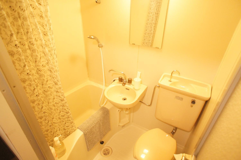 Bathroom 3, Plus One Nishi Koen No cleaning fee Low cost room, Fukuoka