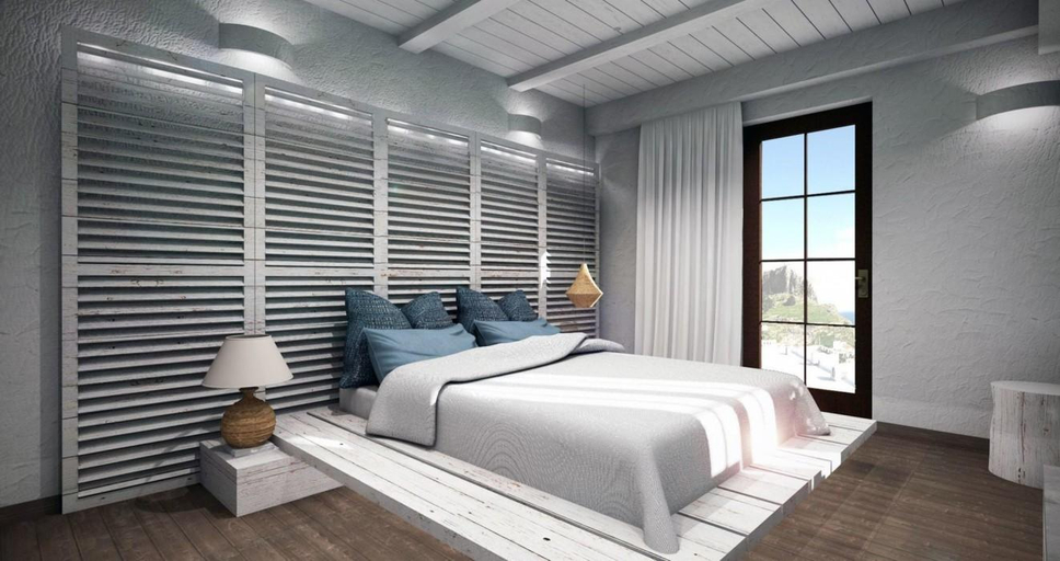 Bedroom 2, Del Mar Studios, South Aegean