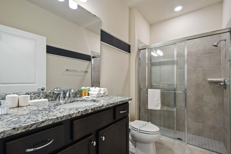 Bathroom 3, Family Getaway With Themed Rooms & Private Pool, Polk