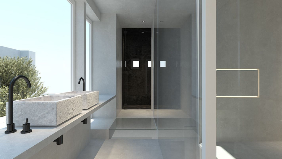 Bathroom, Milos Cove Hotel, South Aegean
