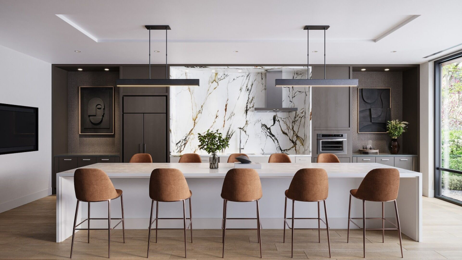 Dining 2, Hyatus Curated Residences Everett, Middlesex