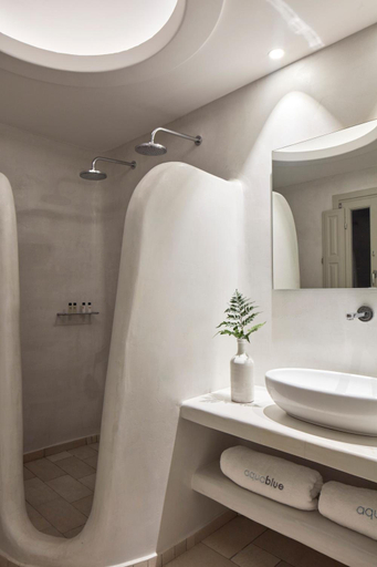 Bathroom 5, Aqua Blue Beach Hotel, South Aegean