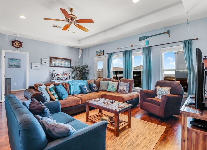 Living area 2, After Dune Delight 3 Bedroom Home by RedAwning, Galveston