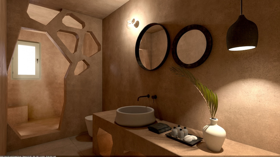 Bathroom 5, Aeon Suites by Mr and Mrs White, South Aegean