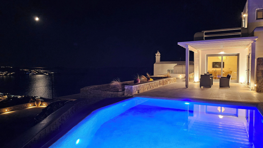 Exterior 4, Aether Mykonos 3BR Port View Villa, South Aegean