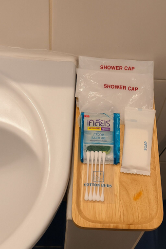 Bathroom amenities, Aura Inn, Phuket Island