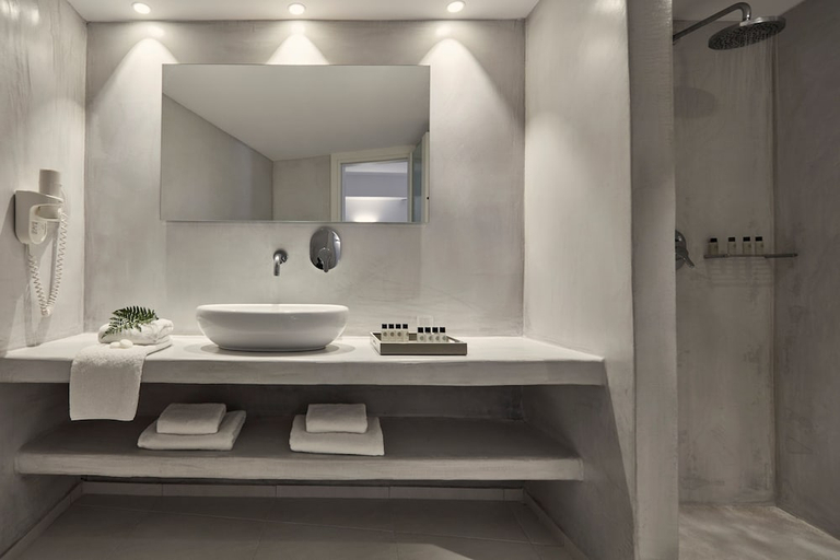 Bathroom 4, Santo Miramare Resort, South Aegean