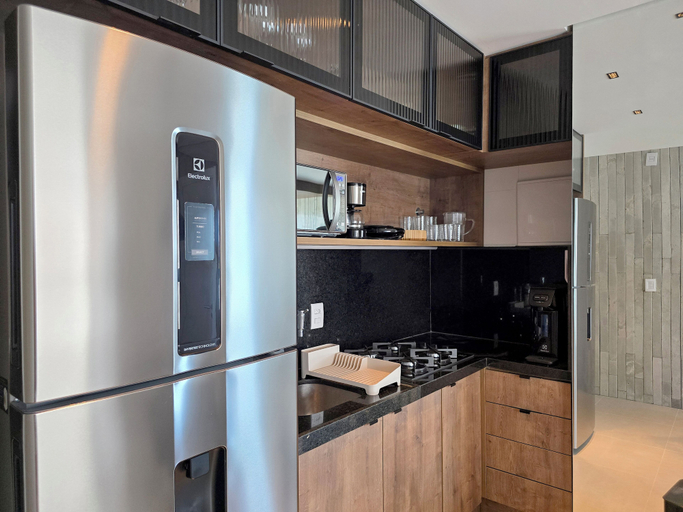 Private kitchen 3, Apê Design Vista Mar, Piscina, Hidro e Academia, Maceió (capital)