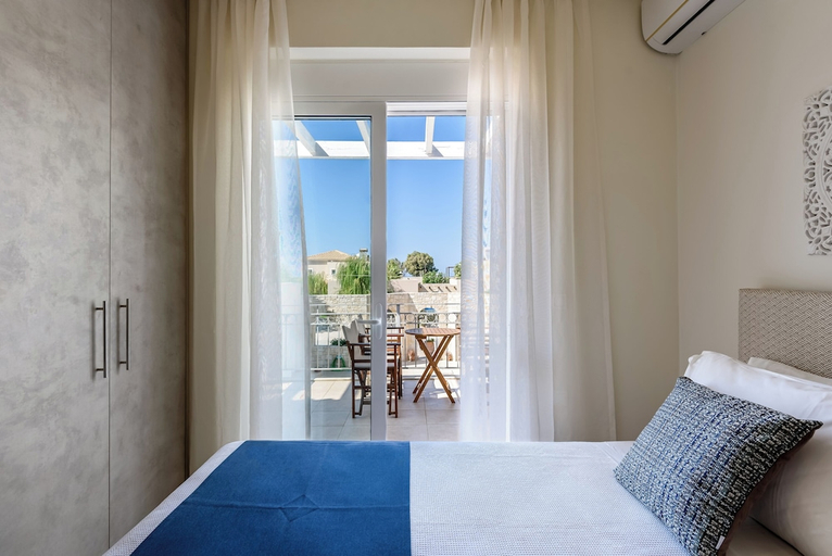 Bedroom 2, Azure Beach Seafront Villas, Crete