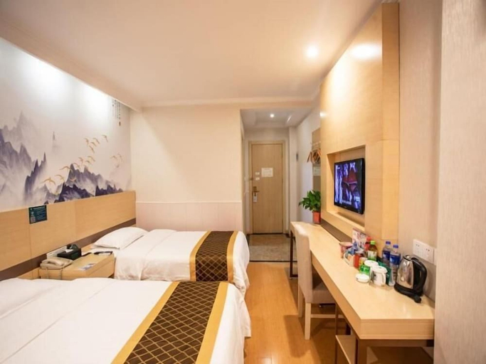 Bedroom 2, GreenTree Inn Hefei Wuhu Road Wanda Plaza Express Hotel, Hefei
