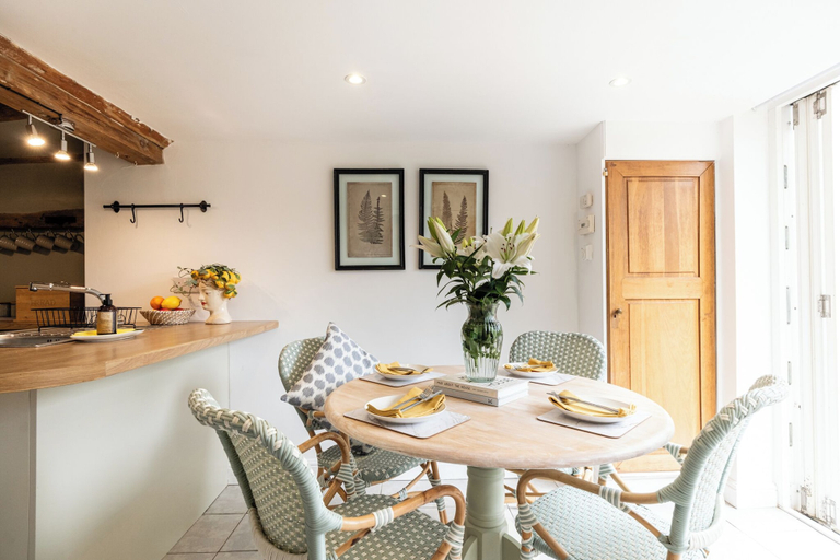 In-room dining 5, Two Cottages near Stratford-upon-Avon, Warwickshire