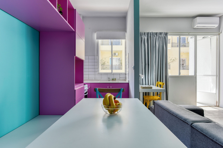 In-room dining 5, The Pop House 2-BR Apt in Mar Mkhayel, Beirut