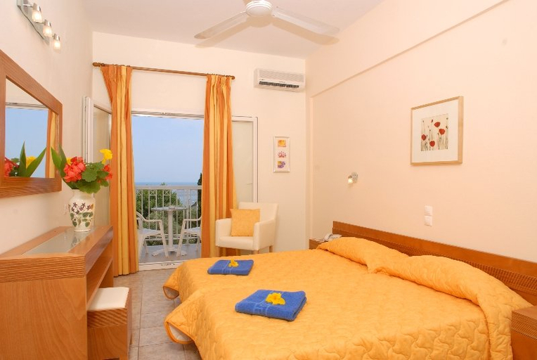 Bedroom 2, Ipsos Beach Hotel, Ionian Islands