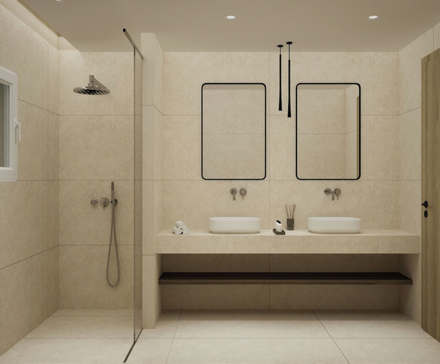 Bathroom 3, The Noverian Antama Organic Beach Resort Chania, Crete
