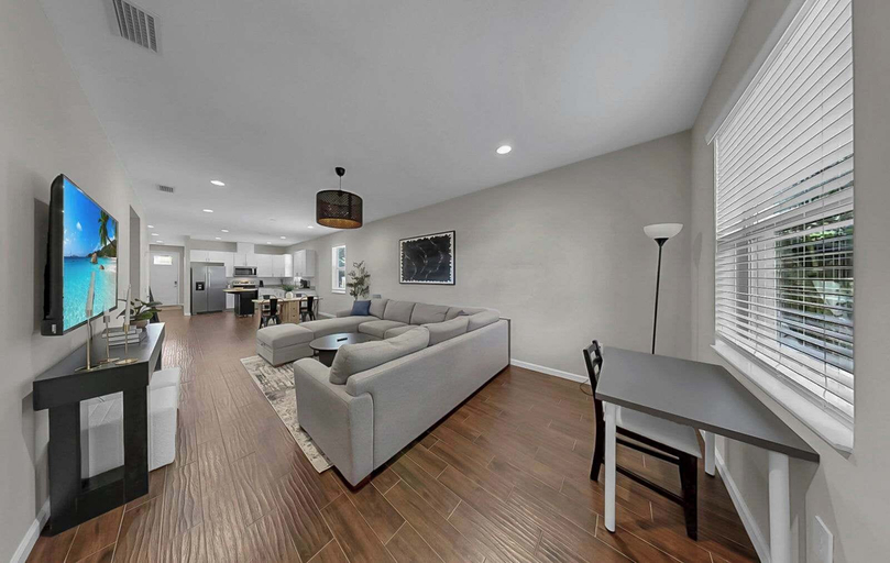 Living area 4, Cozy Downtown Tampa Retreat, Hillsborough