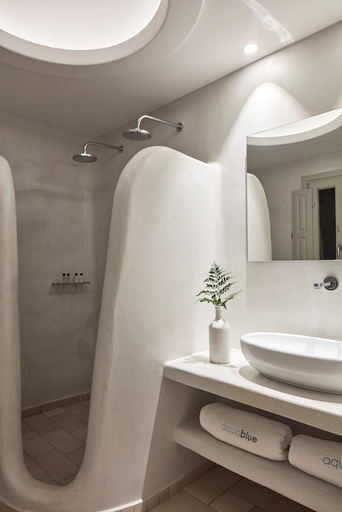 Bathroom 5, Aqua Blue Beach Hotel, South Aegean
