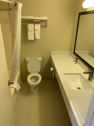 Bathroom 4, Travelodge by Wyndham Odessa, Ector
