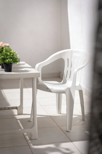 Terrace/patio 5, Modern 2 BR Apartment with AC - Near Sea