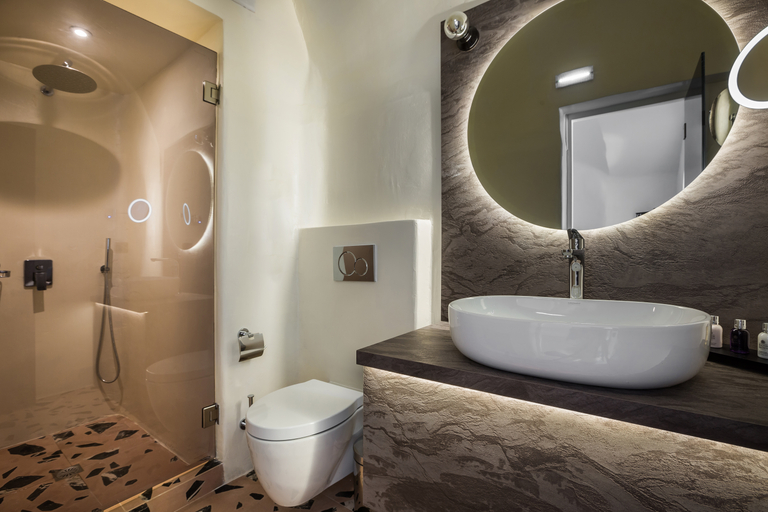 Bathroom 4, Sunrocks Hotel - Adults Only, South Aegean