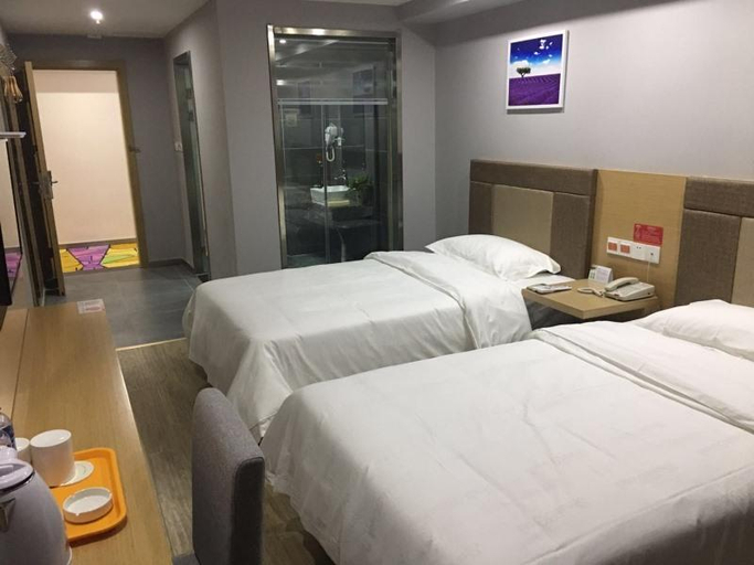 Bedroom 2, Shell Xuzhou Yunlong Area Green Business City Hotel, Xuzhou