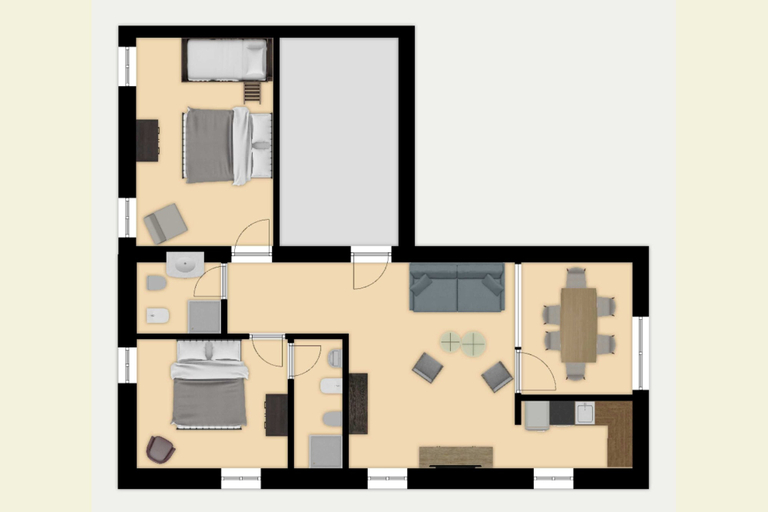 Floor plan 2, La Lunaria di Lajatico, Pisa