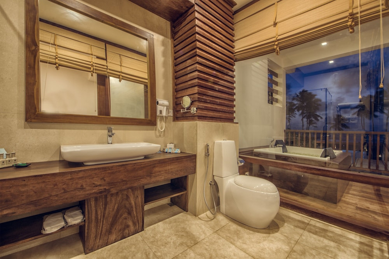Bathroom, Suriya Resort, Wennappuwa