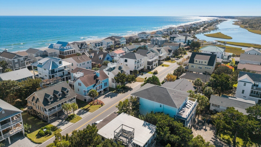 Aerial view 4, Santorelli's Seaside Serenety 4 Bedroom Home, Georgetown
