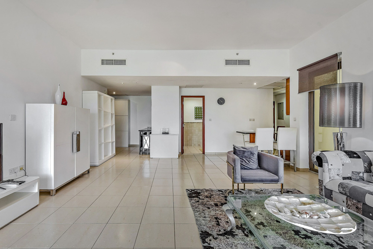 Living room 3, 1BR Apartment with Marina View at Sadaf, Dubai