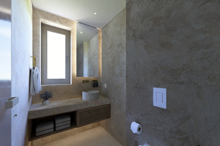 Bathroom 3, Alianthos Estate Resort, Crete