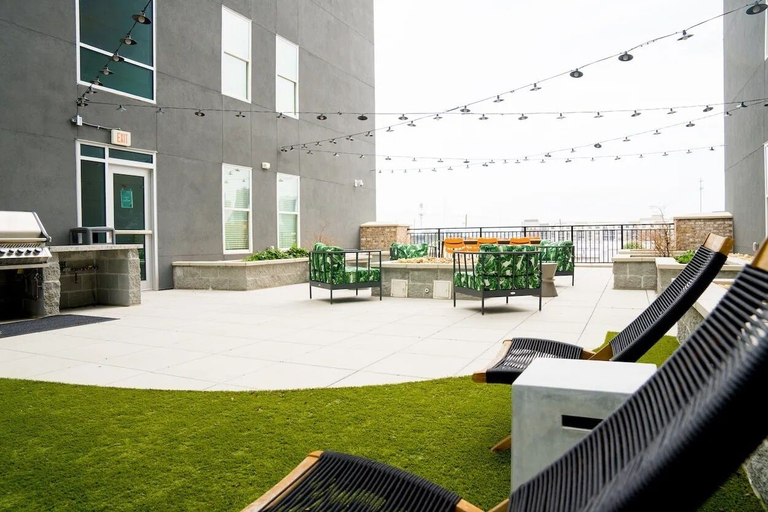 Rooftop terrace, Landing Apartments near Five Points South, Jefferson