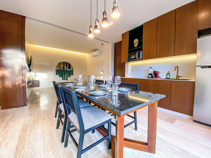 Private kitchen, Modern Retreat near Aldea Zama, Cozumel