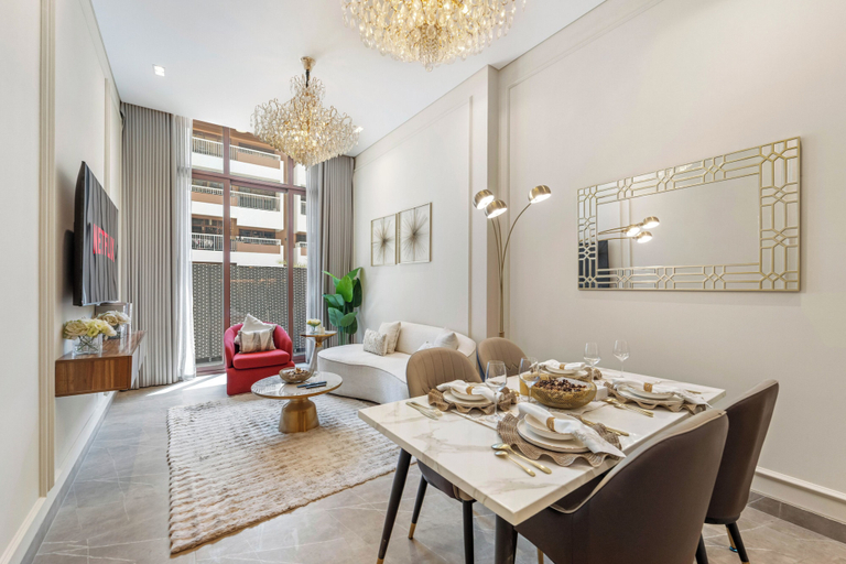In-room dining 4, Brand New Stylish Unit near Circle Mall, Dubai