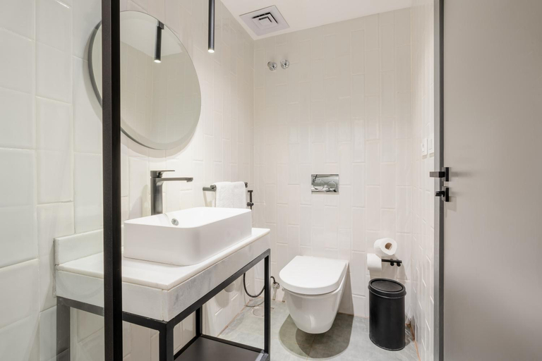 Bathroom 3, Grey l studio apartments Downtown Cairo Ouzonian House, Qasr an-Nil