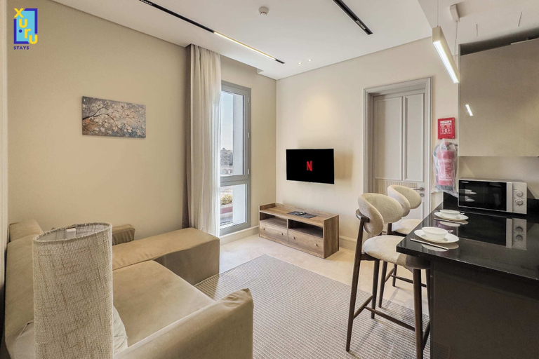 Living area 4, Serene & Spacey 1bdr @ Al Jazi New Cairo, New Cairo 1
