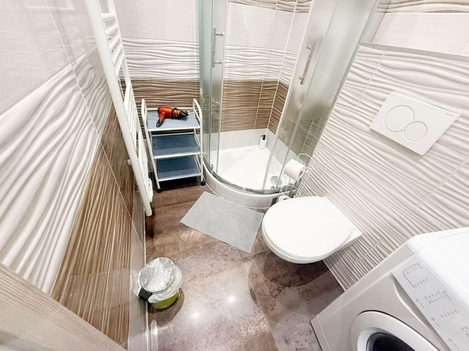 Bathroom 3, Cozy 1BR Apt Near Amusement Park Vienna, Wien