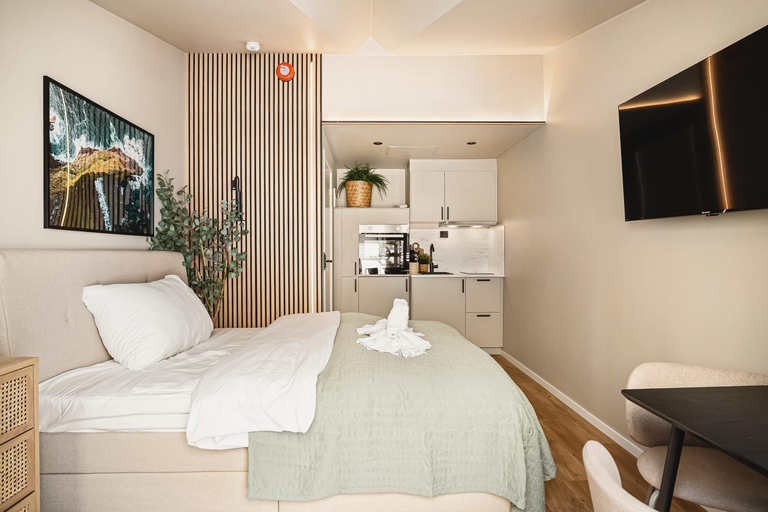 Bedroom 2, Dinbnb Apartments I Explore Bergen! I 650m To Bryggen I Easy Check-in, Bergen