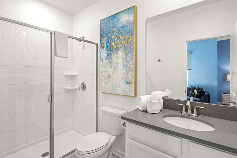 Bathroom, Villatel At Harbor Island Beach Club, Brevard