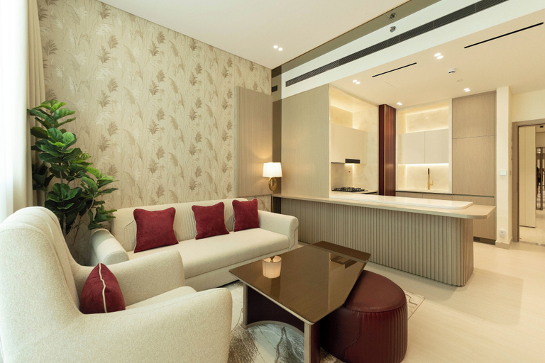 Living area 4, Binghatti Royale - Luxury 1BR Haven, Dubai