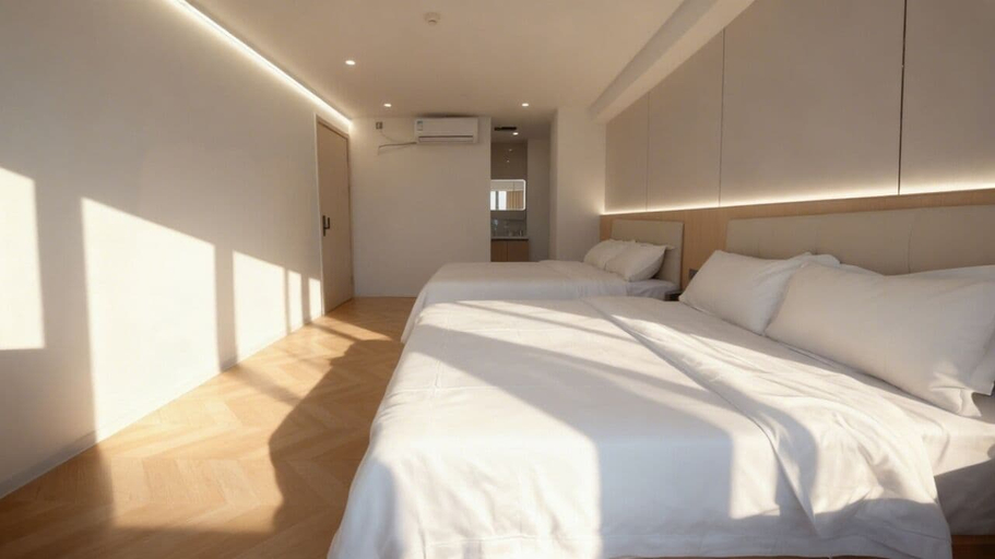 Room 3, Paxin·High-Altitude City View Apartment (Canton Fair Complex Pazhou Subway Station Branch), Guangzhou