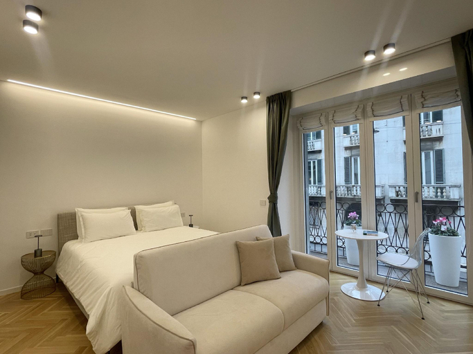 Bedroom 2, B and G San Babila Boutique apartment, Milano