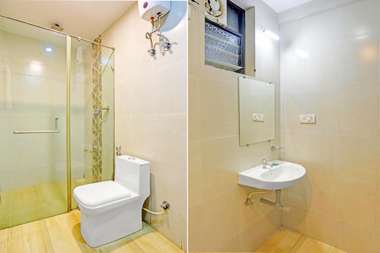 Bathroom 4, Fabhotel 22 Squares Living Spaces, North Goa