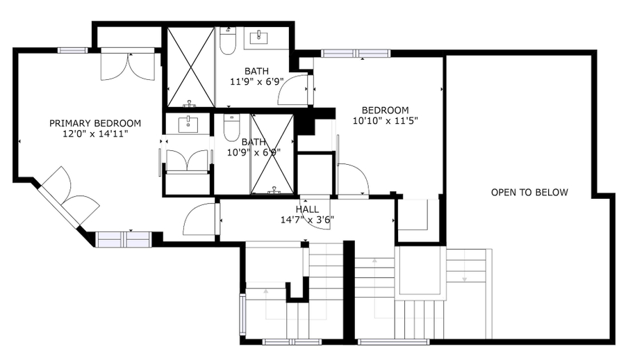 Floor plan 4, Woodside 207 4 Bedroom Home by RedAwning, Summit