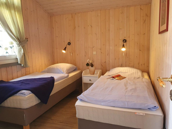 Bedroom 2, exklusives skandinavisches Ferienhaus, Mecklenburgische Seenplatte