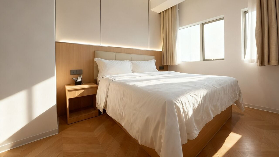 Room 5, Paxin·High-Altitude City View Apartment (Canton Fair Complex Pazhou Subway Station Branch), Guangzhou