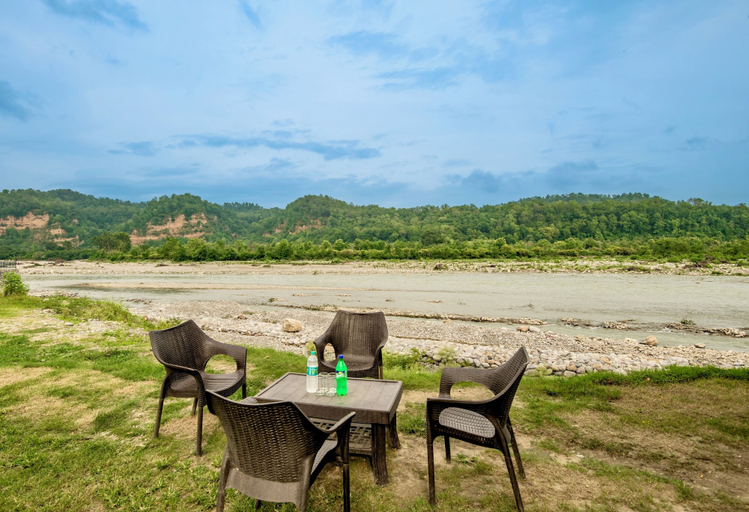 View from property 5, Tiger Camp Resort River Access, Nainital