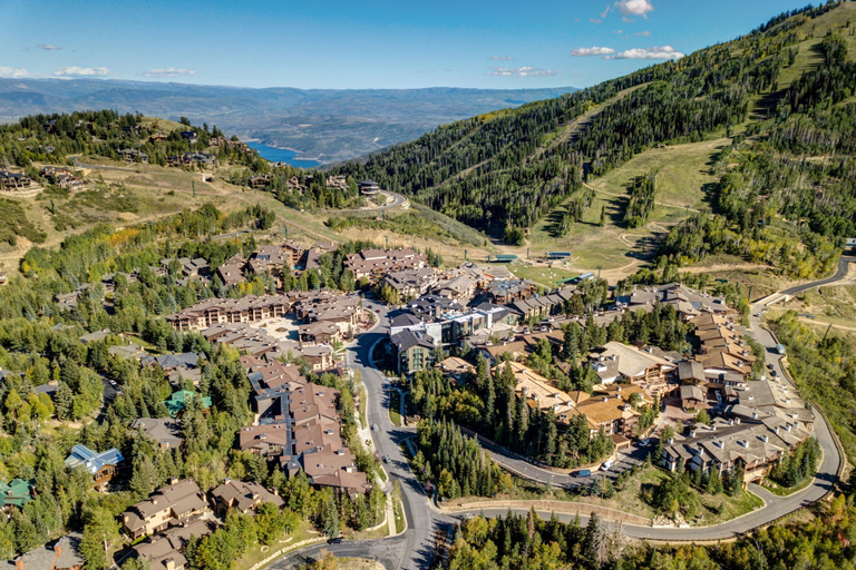 Aerial view 2, 165 Ski-in Ski-out Studio At Park City Mountain Resort. Pool, Hottub, Gym. Studio, Summit