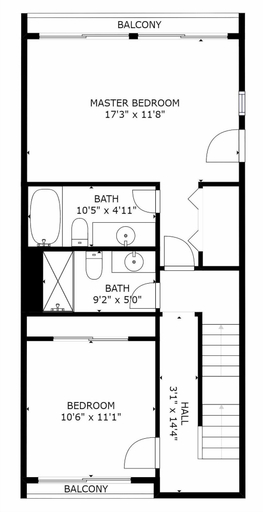 Floor plan 2, Open Floor 71 Vantage Family Condo by RedAwning, Summit