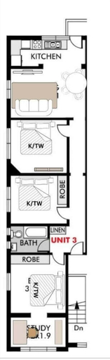 Floor plan, The Warners Bondi, Sydney