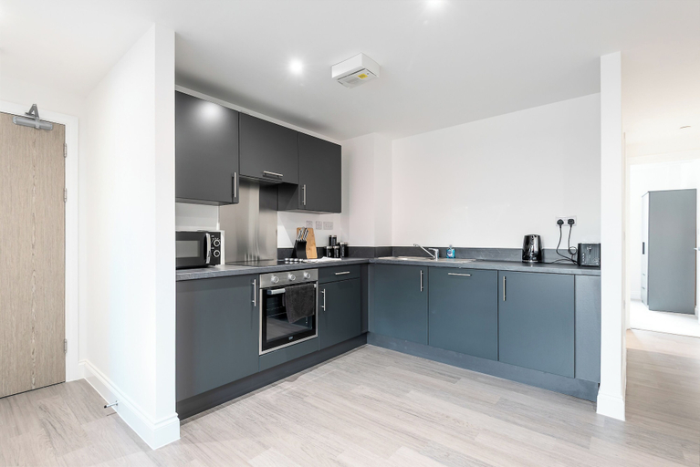 Private kitchen 4, George House Apartment by Guestz, Wakefield